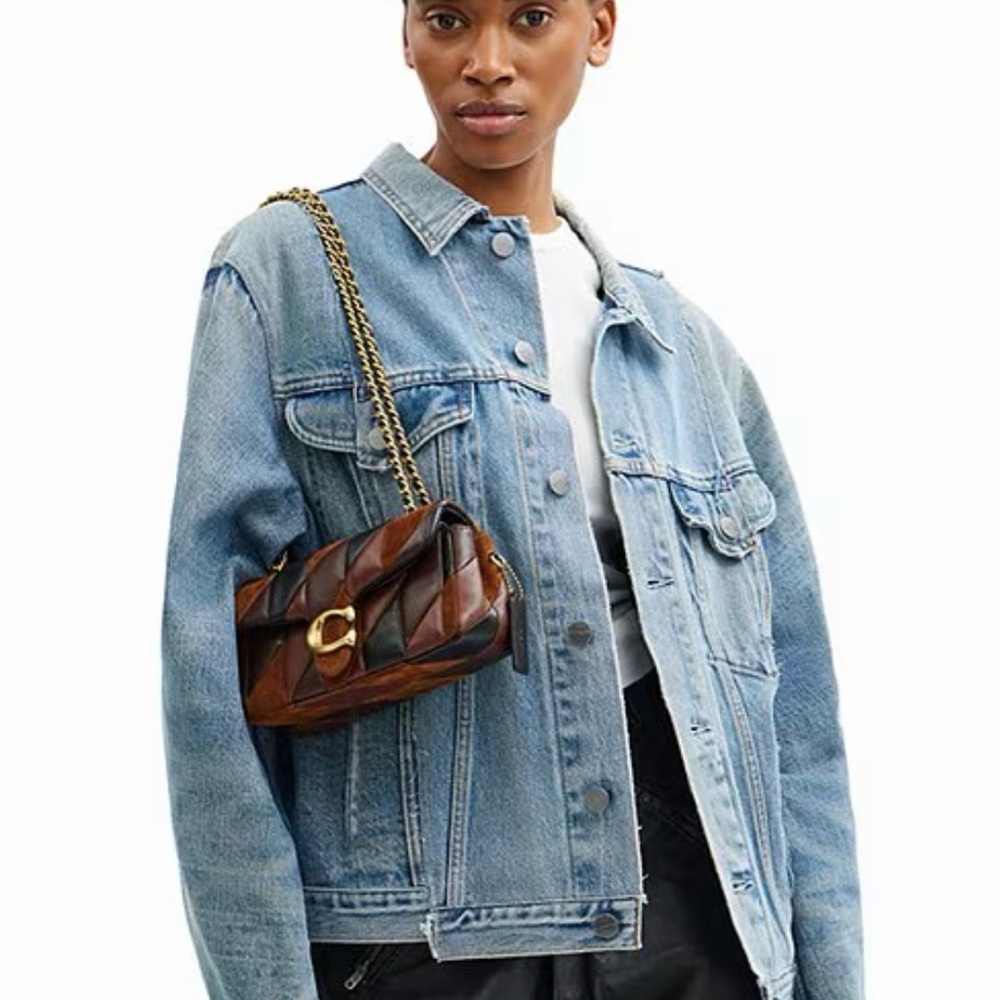 Coach Quilted Patchwork Leather & Suede Shoulder Bag - Picture 8 of 9